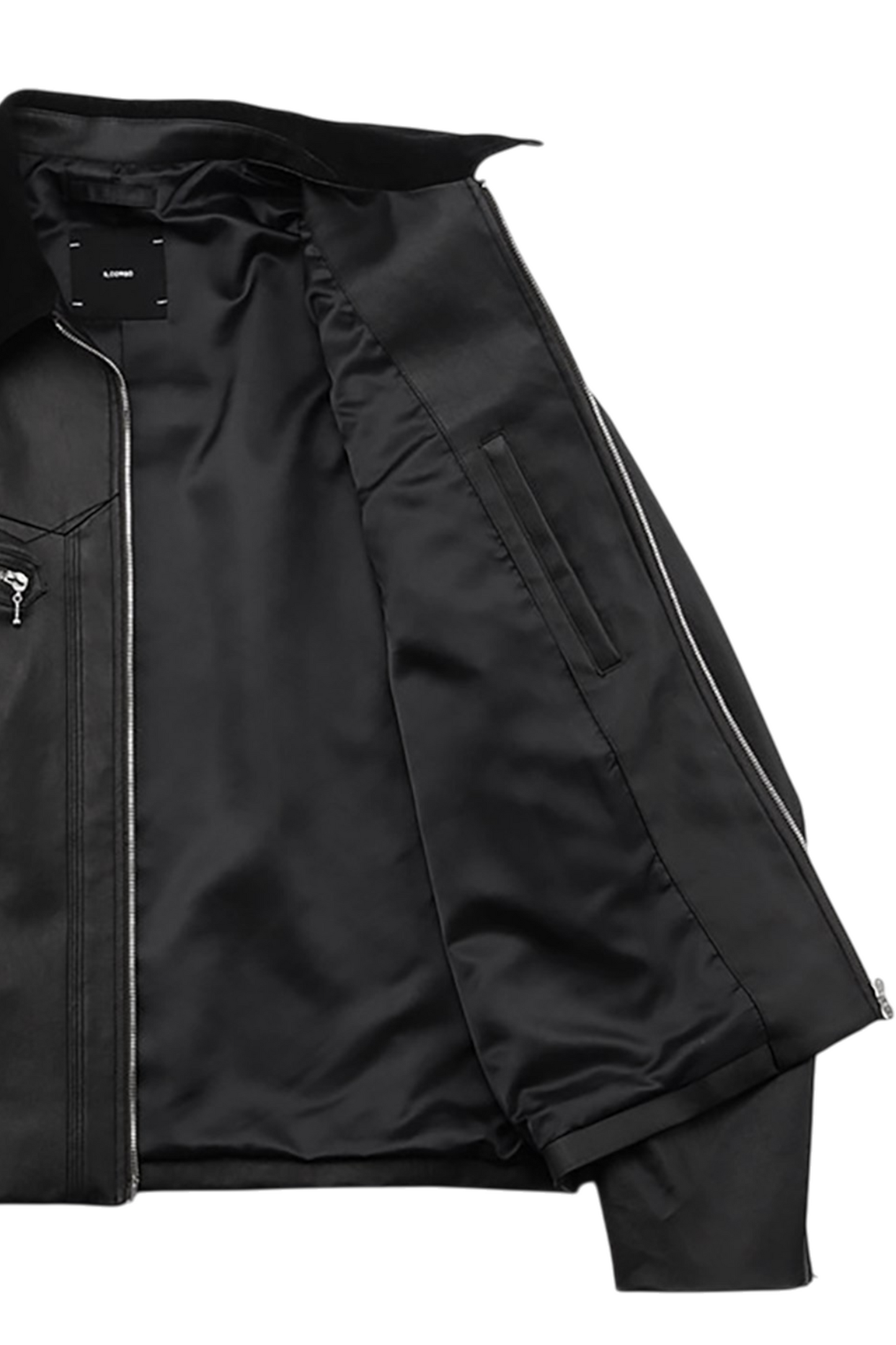 Ilcorso Skulls Crop Coated Jacket Black | ODD EVEN