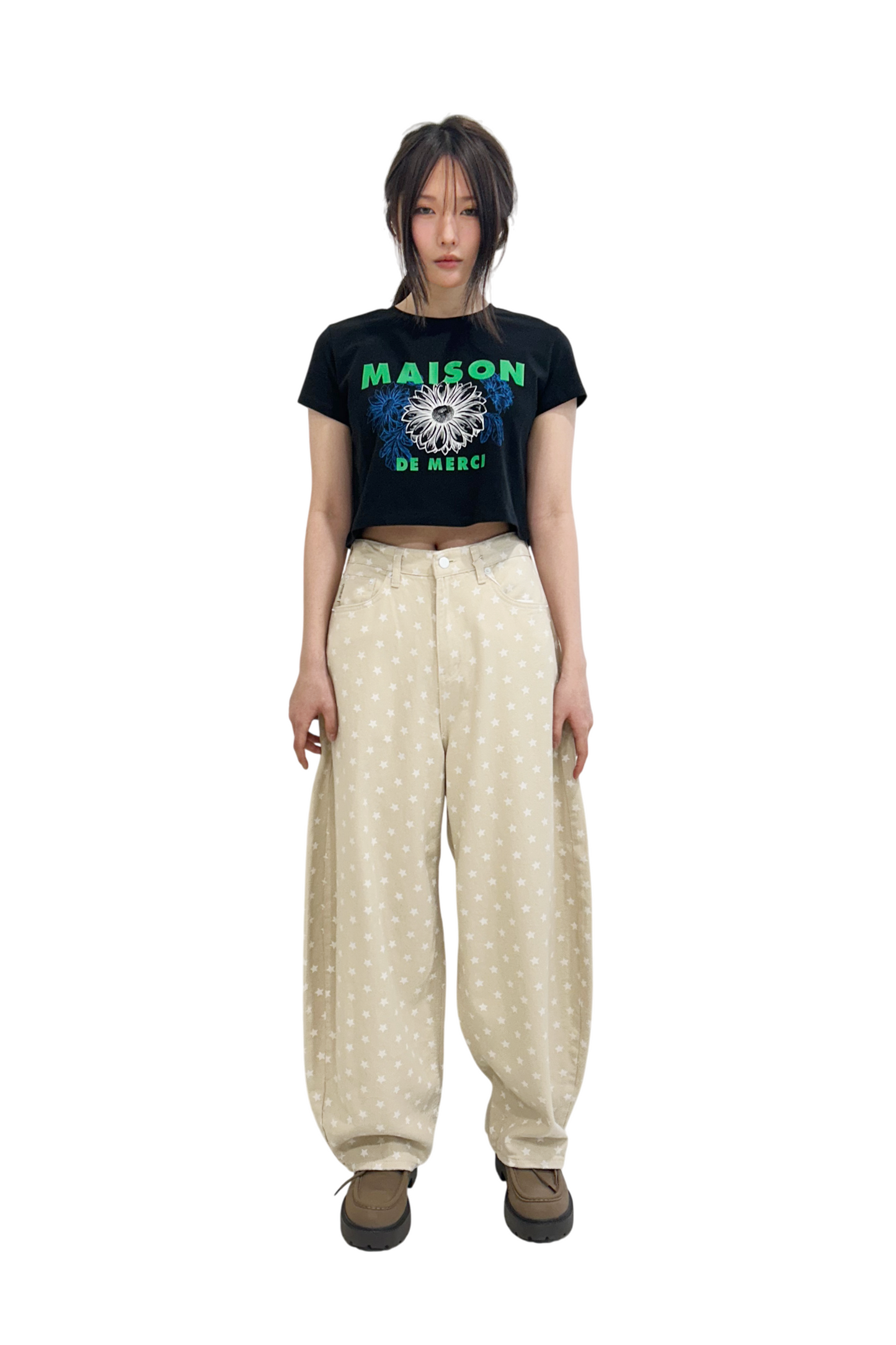 Develop Korea Starry Night Jeans White | ODD EVEN