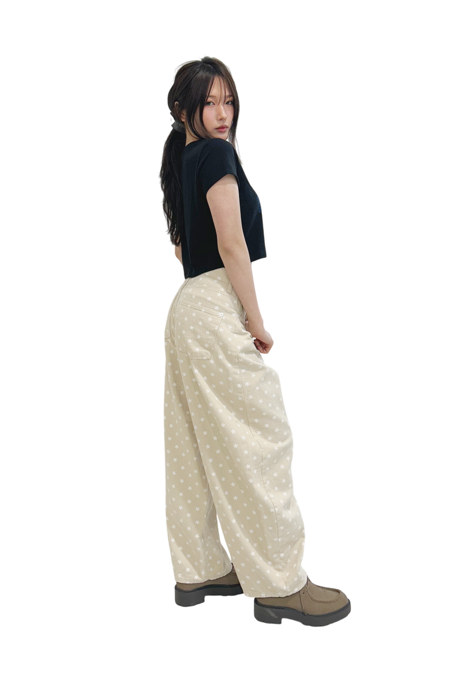 Develop Korea Starry Night Jeans White | ODD EVEN