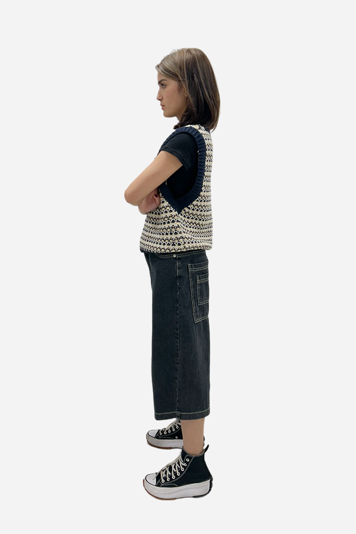 Vivacious Wellington Vest Yellow/Blue | ODD EVEN