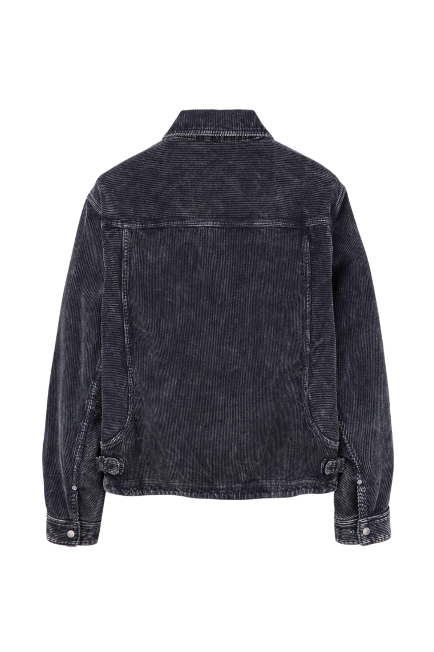 Ilcorso Washed Corduroy Trucker Jacket Charcoal | ODD EVEN