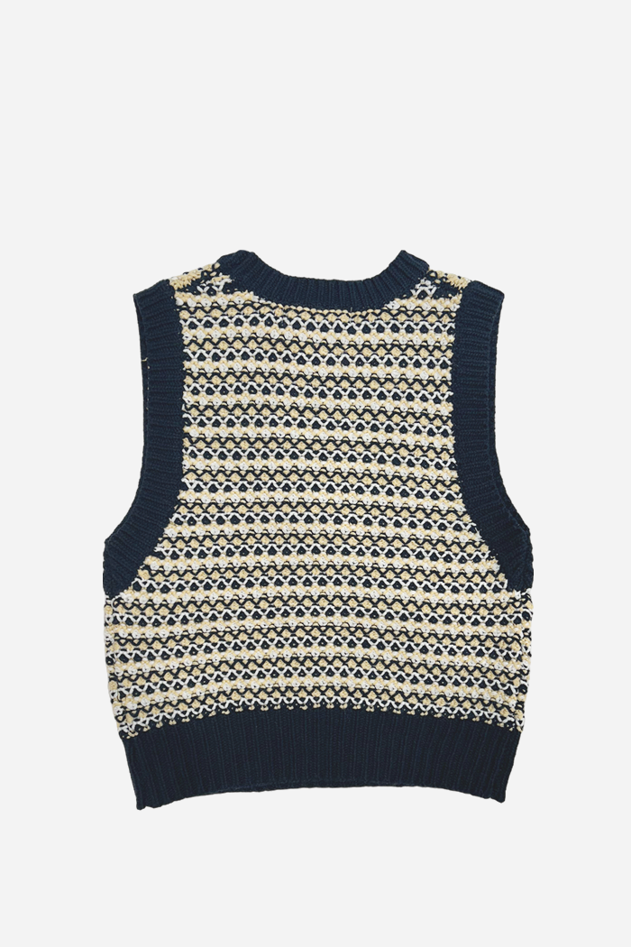 Vivacious Wellington Vest Yellow/Blue | ODD EVEN