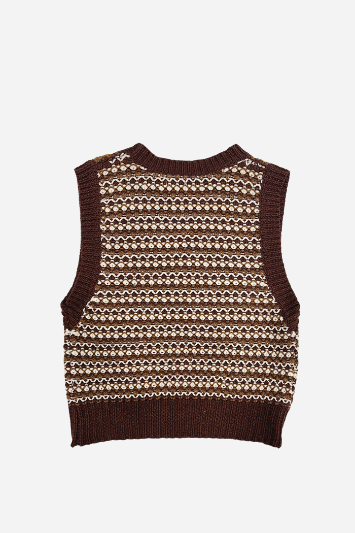 Vivacious Wellington Vest Burgundy | ODD EVEN