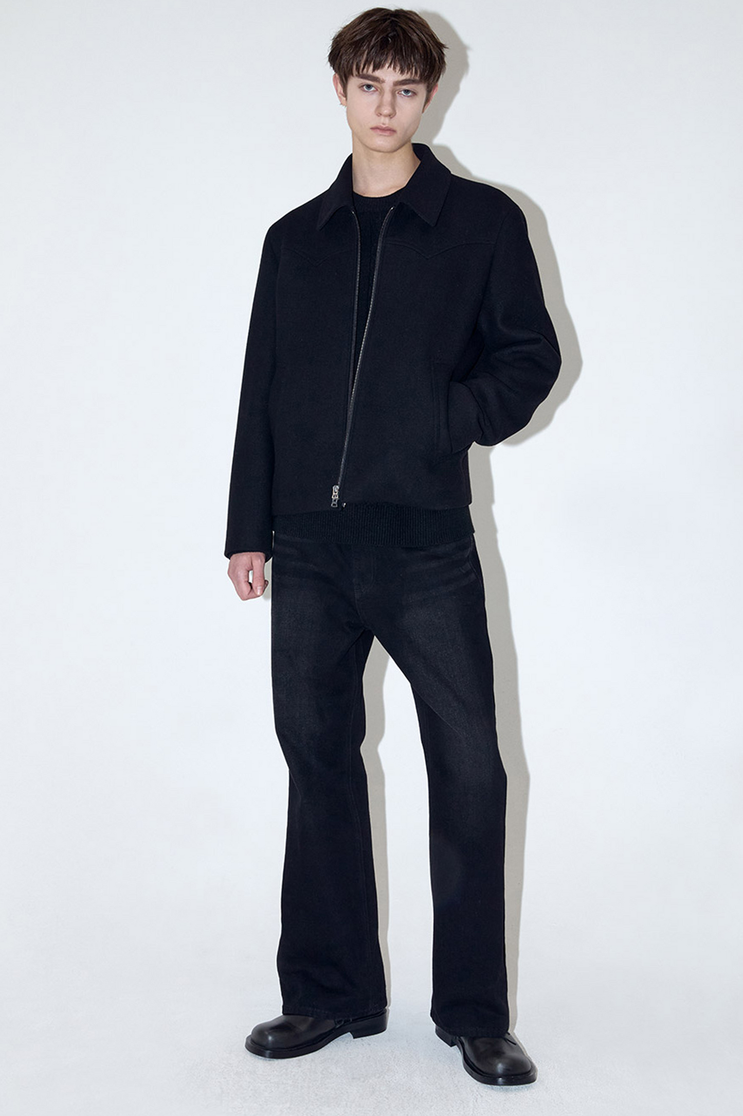 Ilcorso Western Wool Jacket Black | ODD EVEN