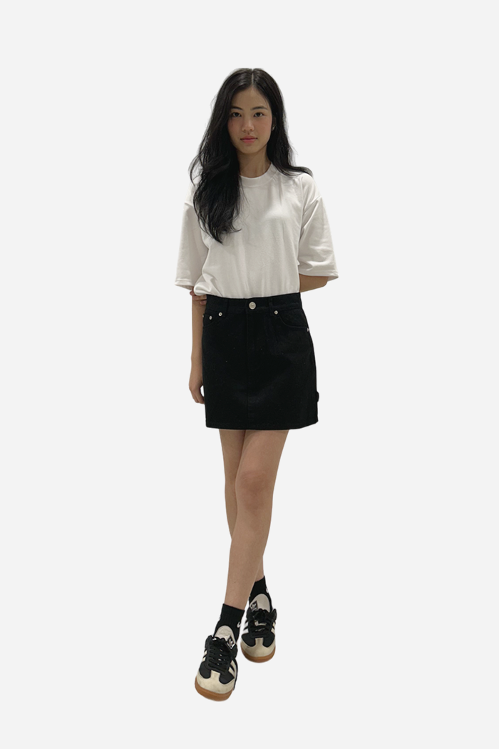 Develop Korea Yumi Mini Skirt Black | ODD EVEN