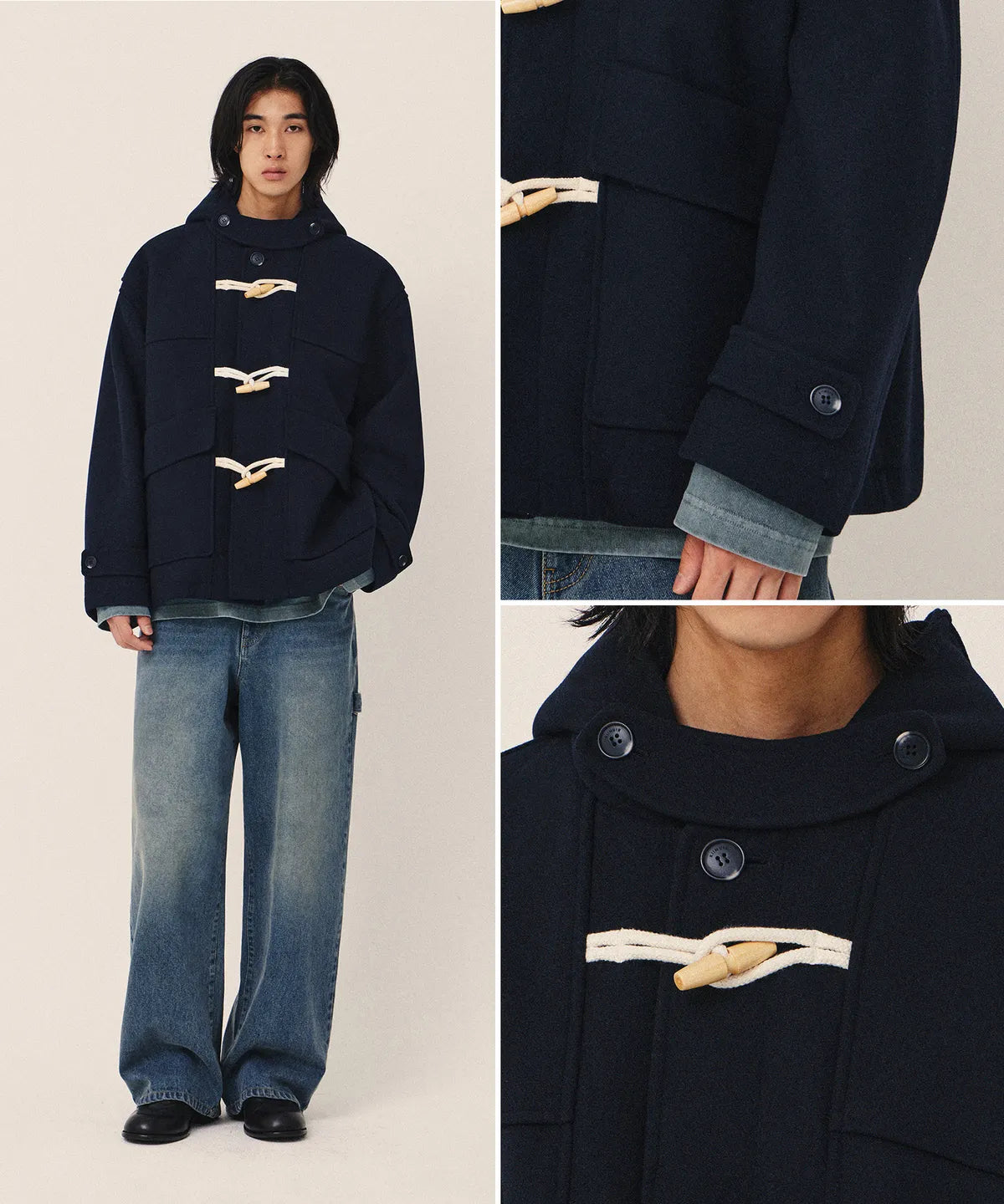 Kiimuir Mist Duffle Jacket Dark Navy