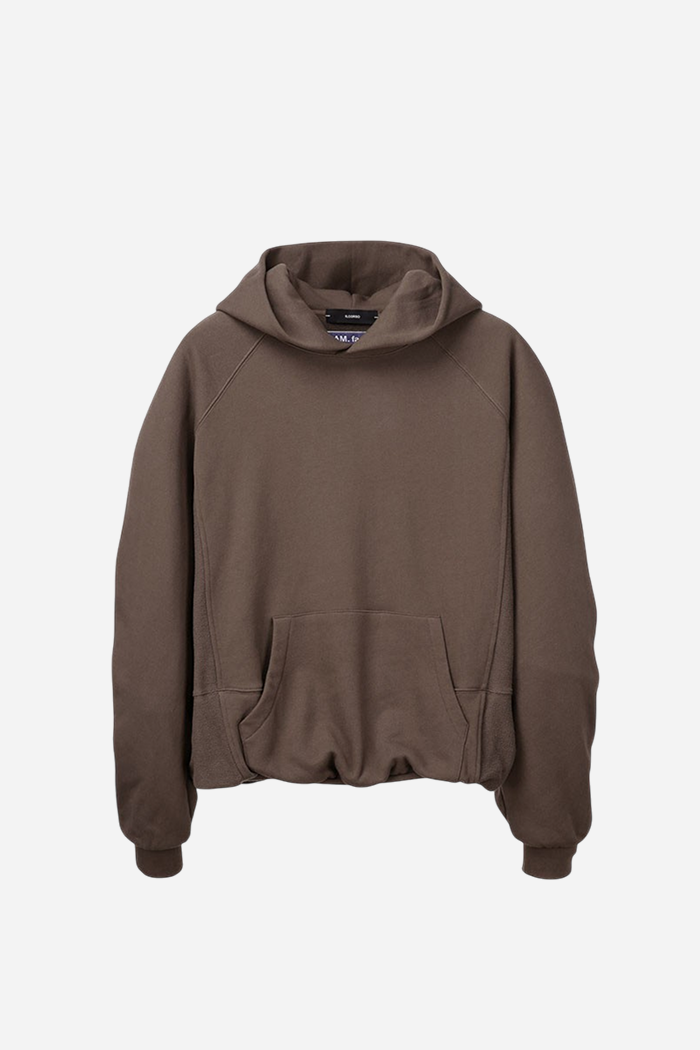 Ilcorso OAM Factory Pinched Hoodie Brown | ODD EVEN