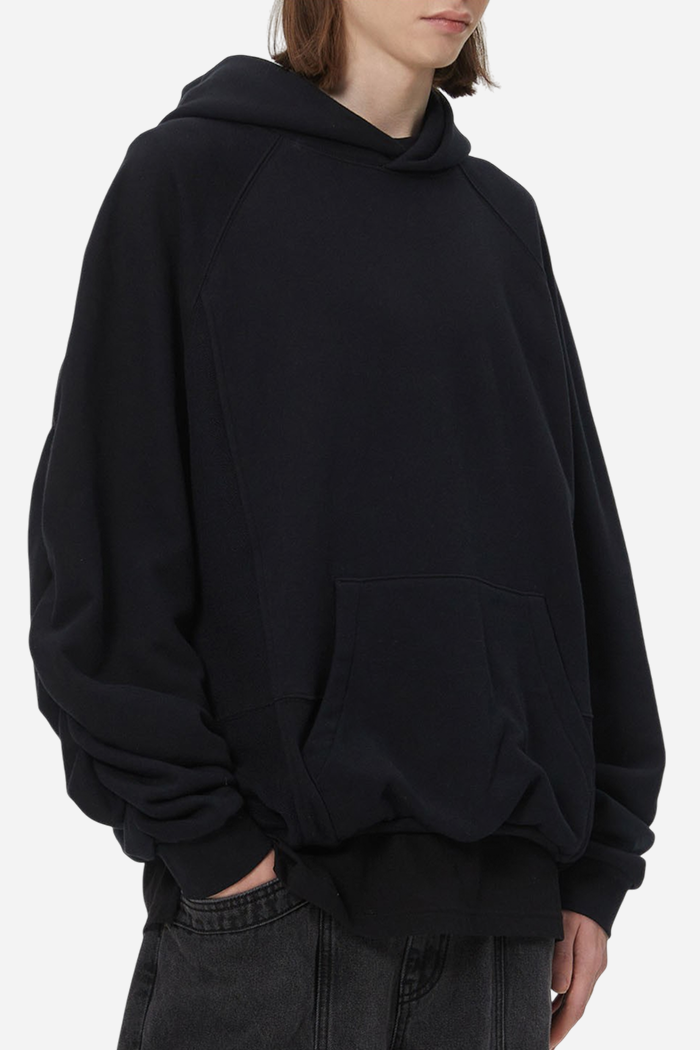 Ilcorso OAM Factory Pinched Hoodie Black | ODD EVEN
