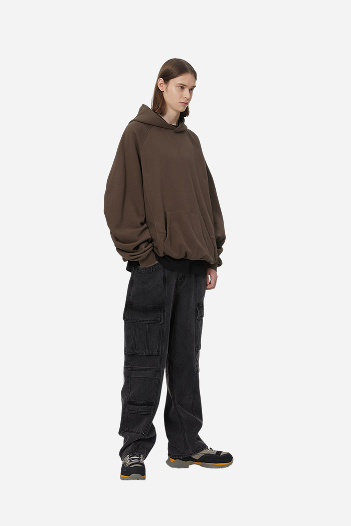 Ilcorso OAM Factory Pinched Hoodie Black