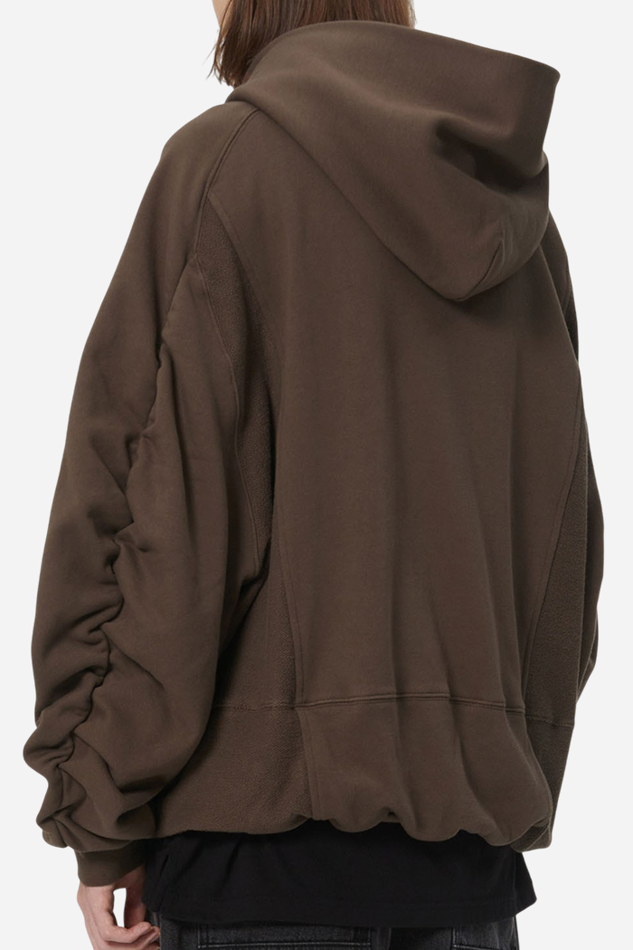 Ilcorso OAM Factory Pinched Hoodie Brown | ODD EVEN