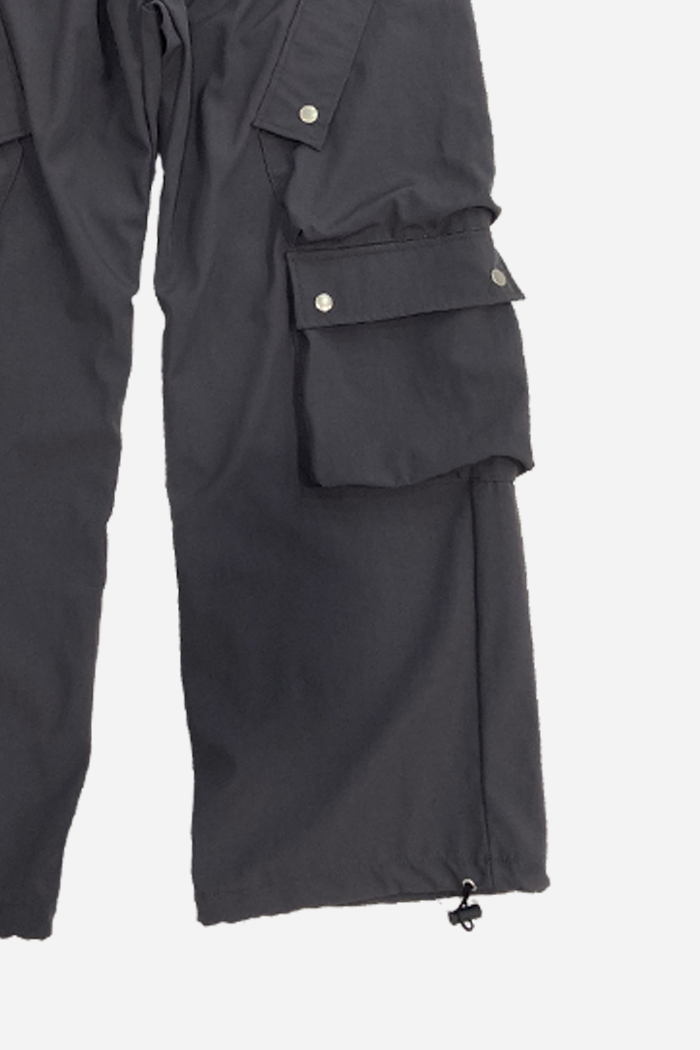 Game Snap button detail Cargo Pants Charcoal l ODD EVEN