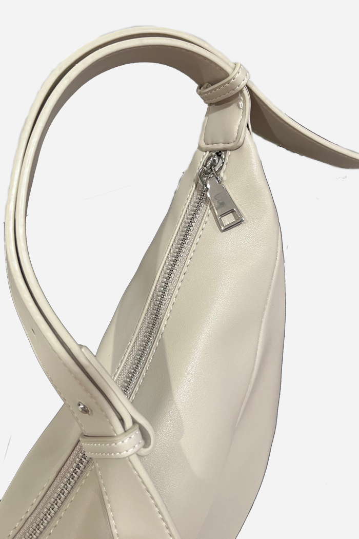 Loxy Faux leather Classic bag Light Beige l ODD EVEN