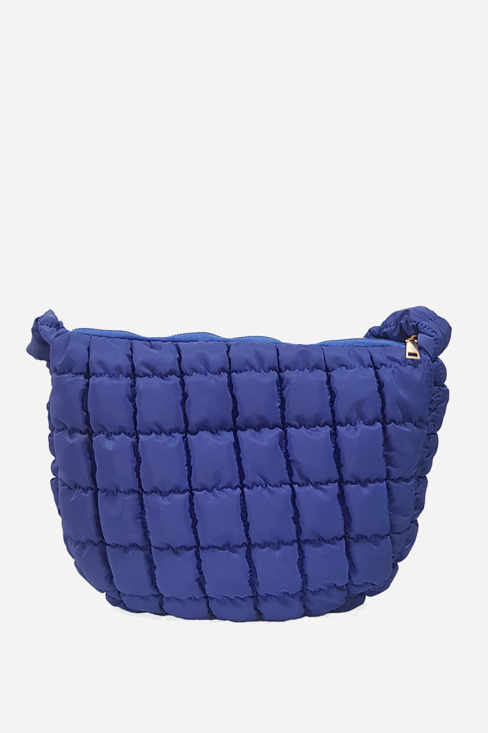 Plush Bubble Tote Medium Bag Navy | ODD EVEN
