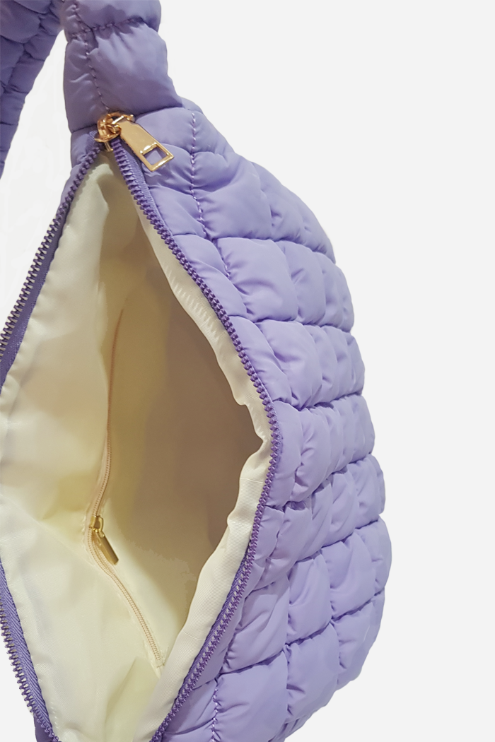 Plush Bubble Tote Medium Bag Lavendar | ODD EVEN