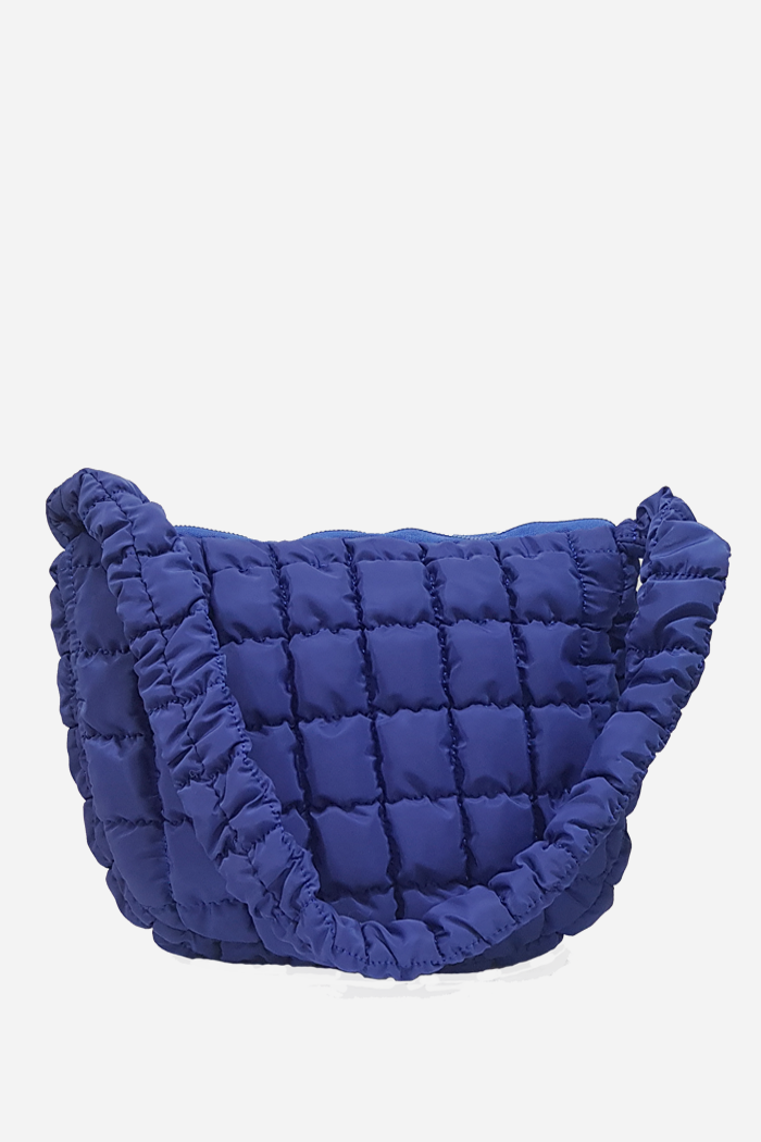 Plush Bubble Tote Medium Bag Navy | ODD EVEN