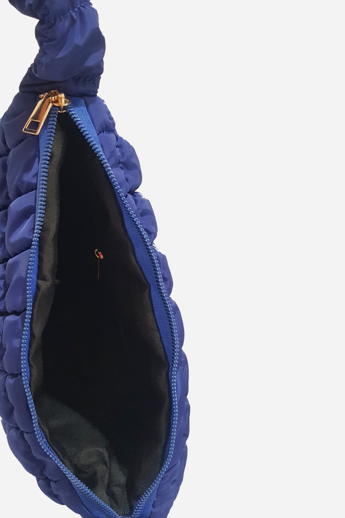 Plush Bubble Tote Medium Bag Navy | ODD EVEN