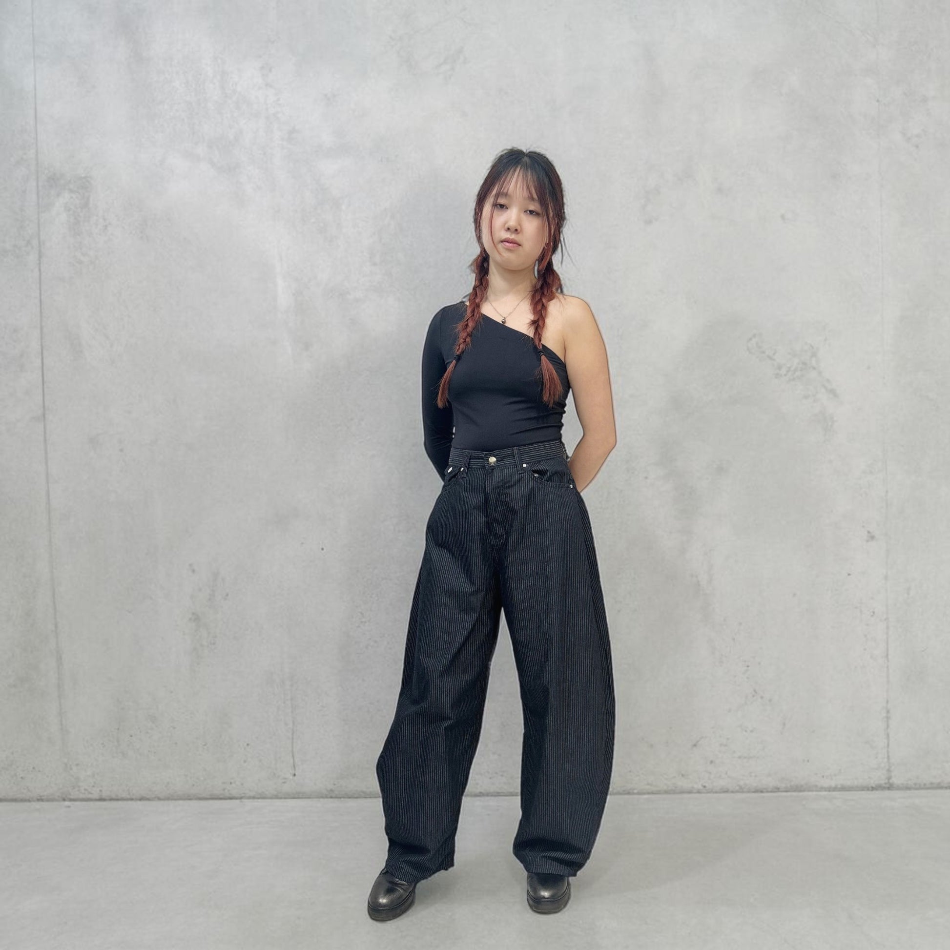 Develop Korea No Doubt Pants Dark Navy | ODD EVEN
