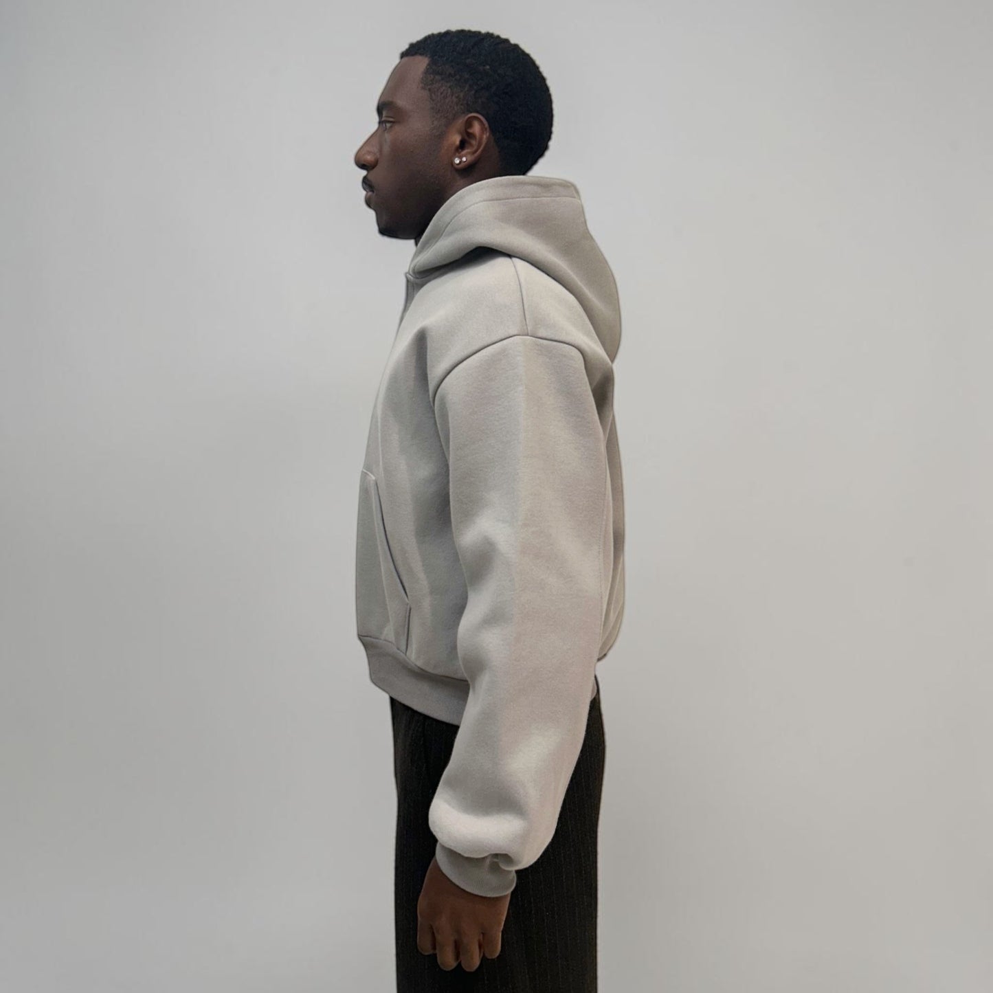 Invis-Able Hamptons Zip Hoodie Light Grey | ODD EVEN
