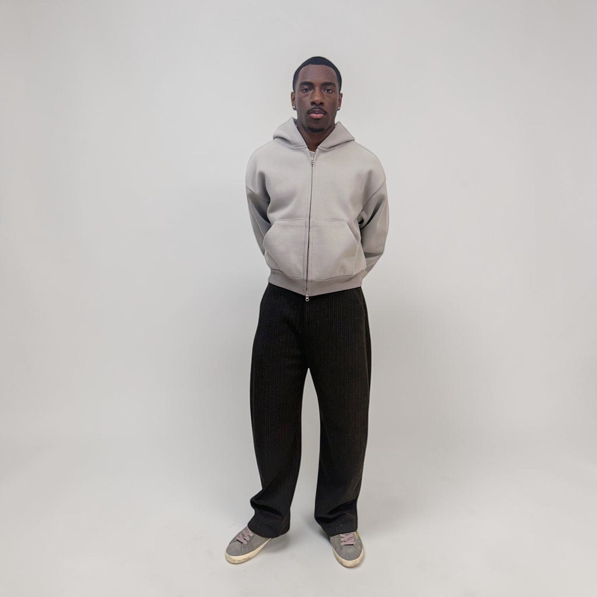 Invis-Able Hamptons Zip Hoodie Light Grey | ODD EVEN