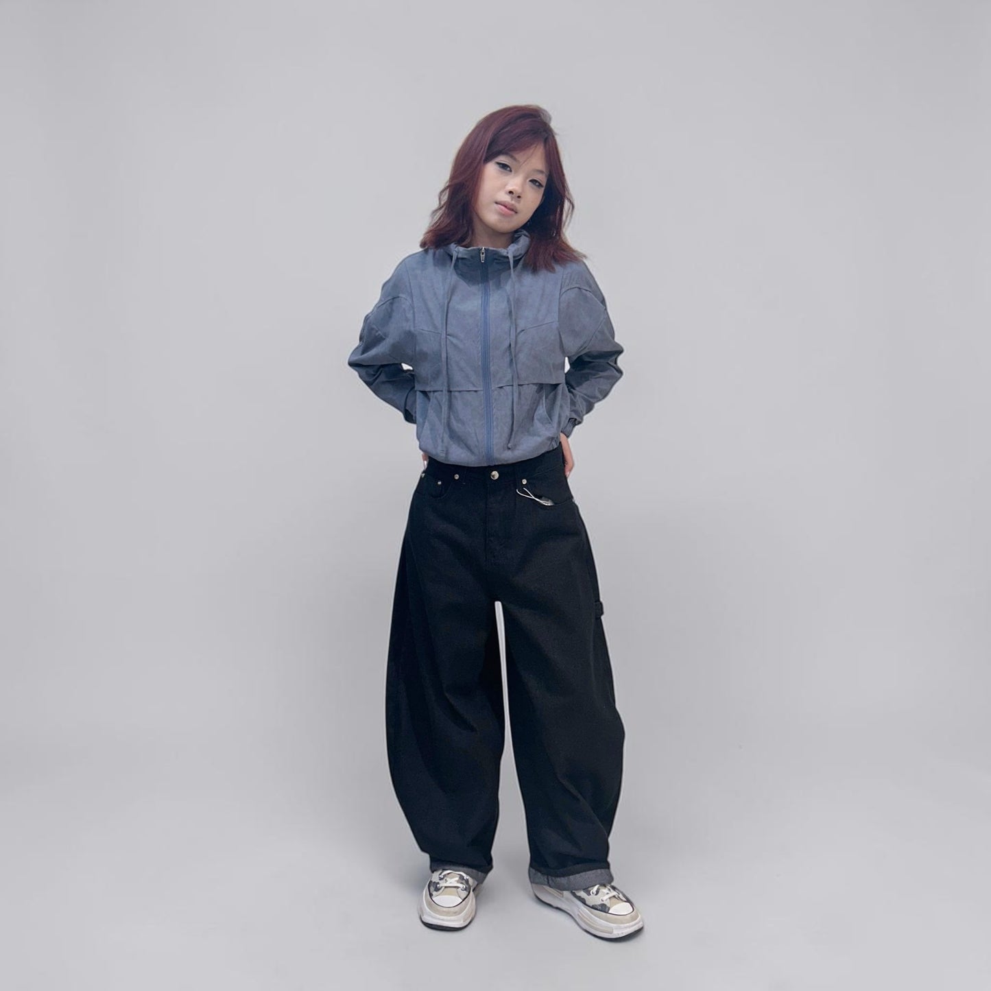 Develop Korea Gothic Cross Jeans Black | ODD EVEN