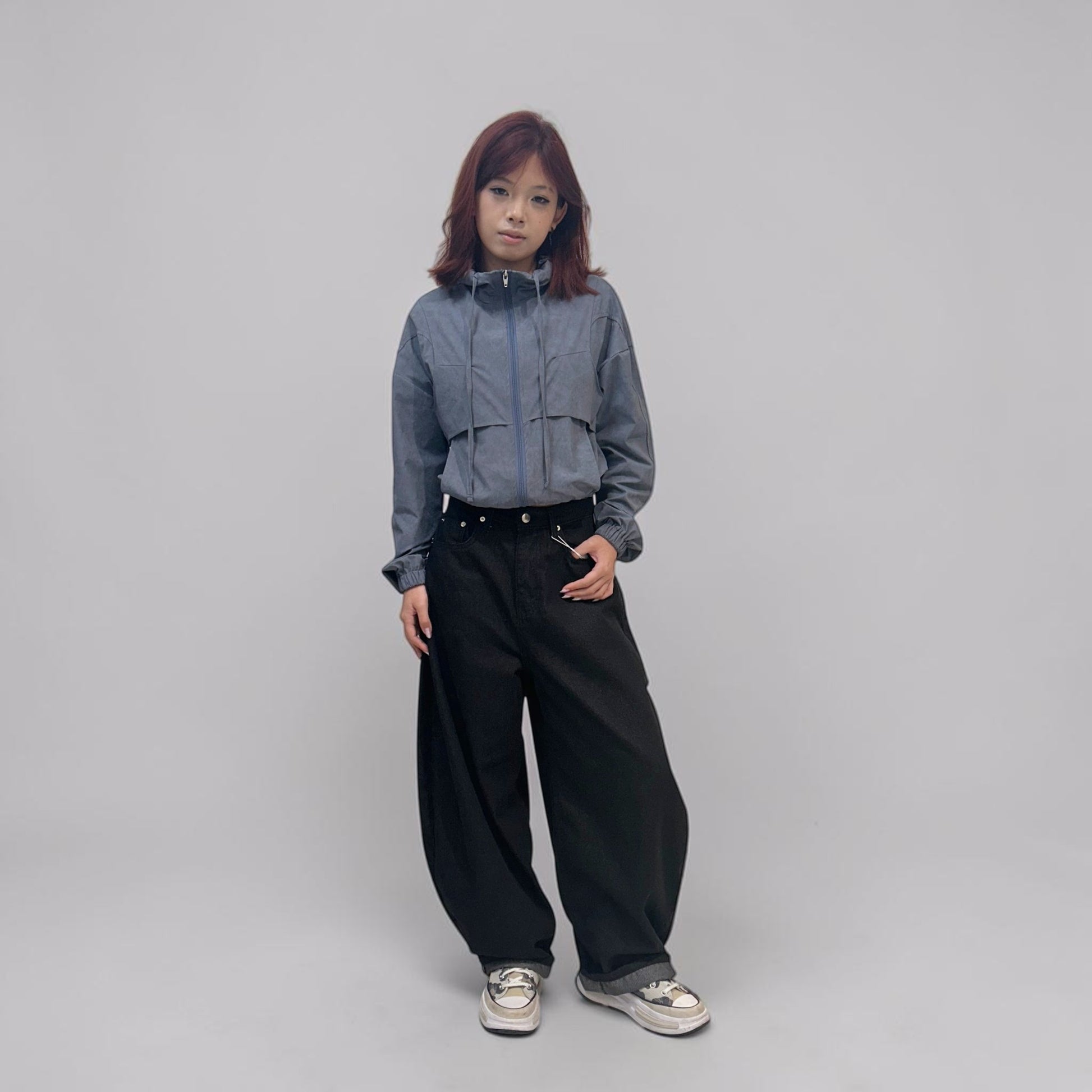 Develop Korea Gothic Cross Jeans Black | ODD EVEN
