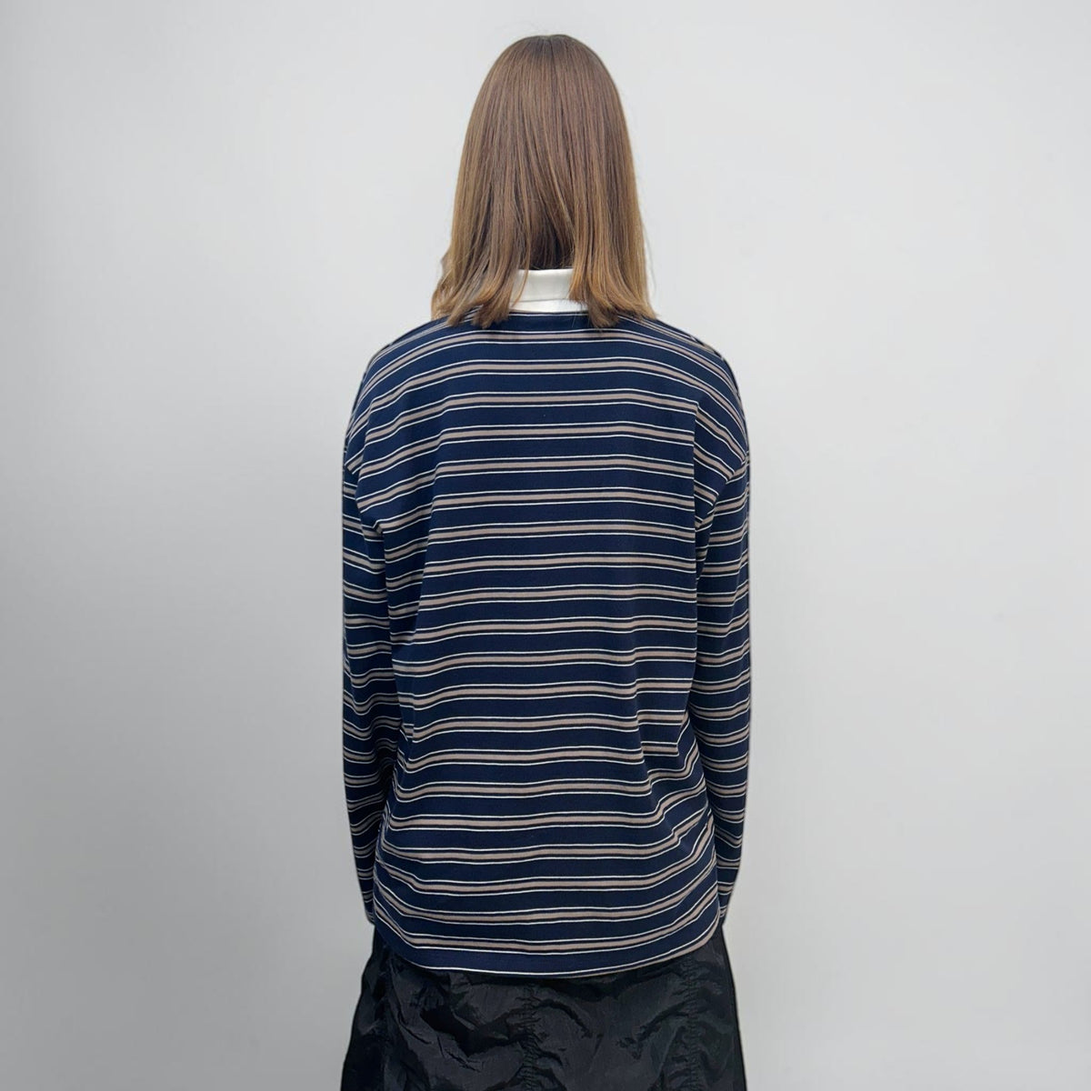 Askhaki Seoul Xliu Layered Top Navy | ODD EVEN