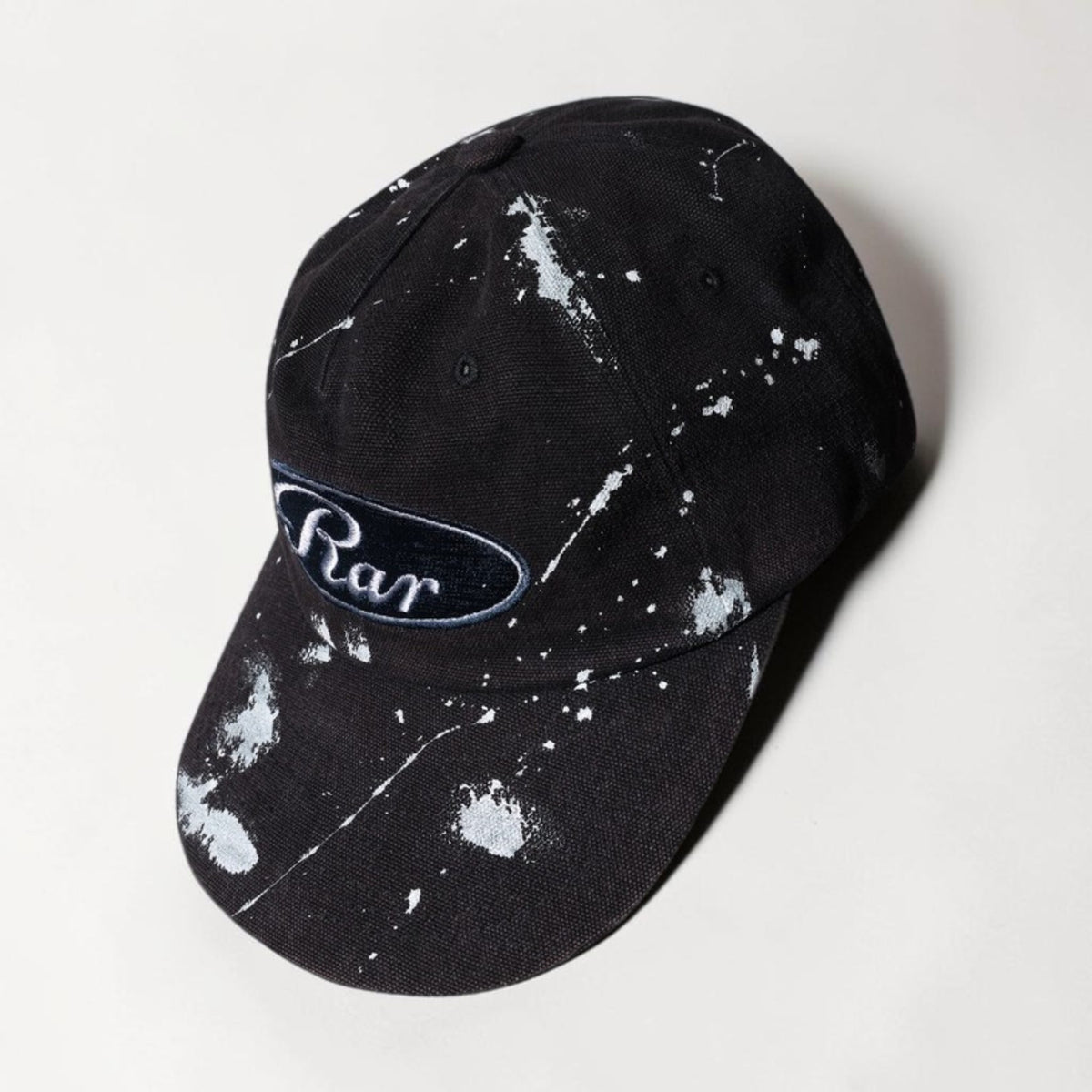 RAR Painted Oval Logo Faded Cap Black | ODD EVEN