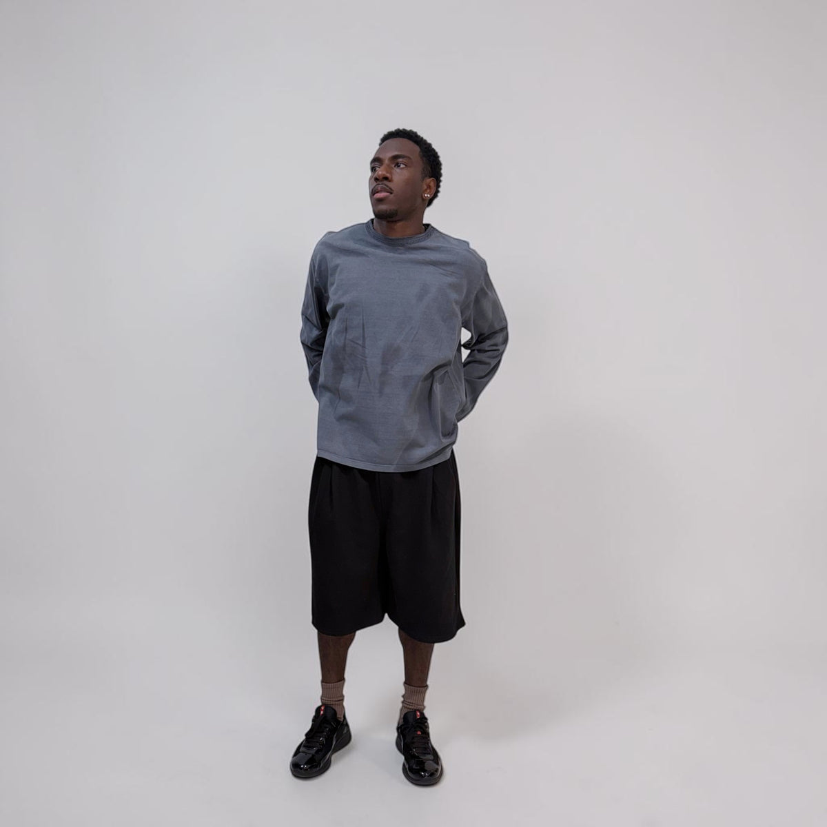 RAR M83 Heavy L/S T-Shirt Faded Navy