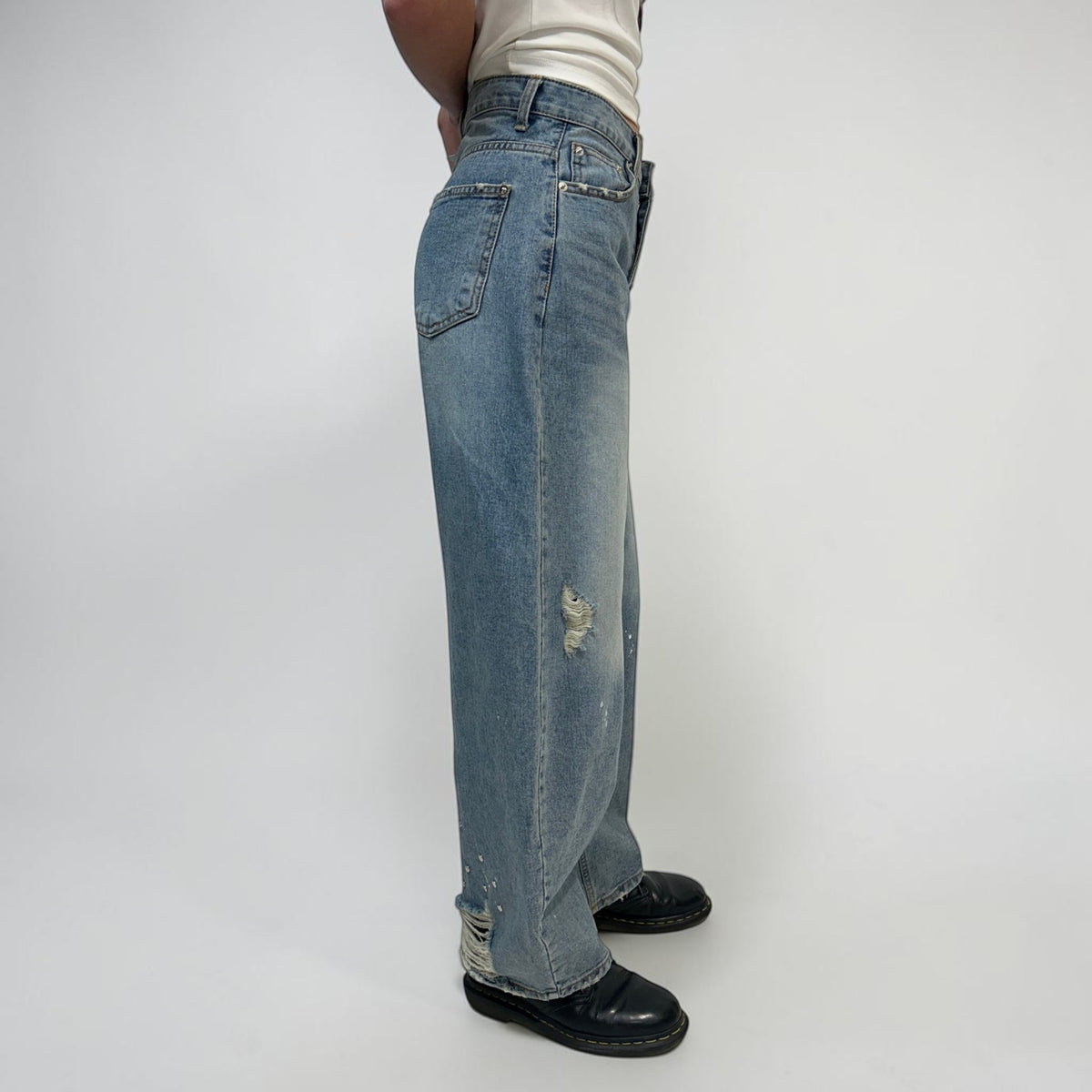 Develop Korea Perfect Circle Jeans Blue | ODD EVEN