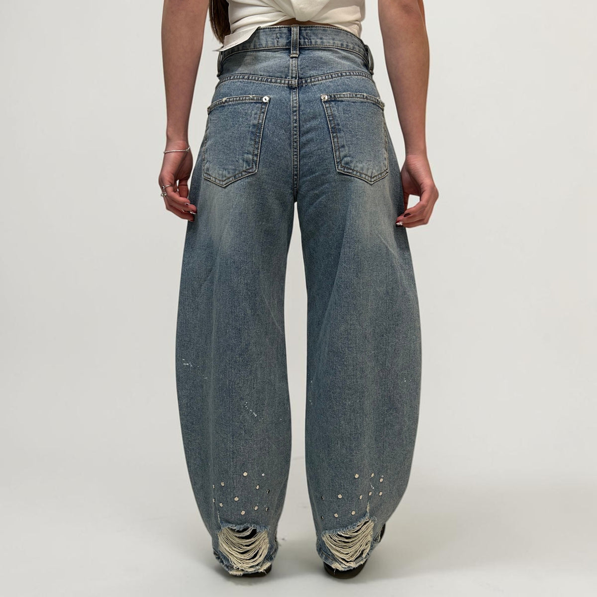 Develop Korea Perfect Circle Jeans Blue | ODD EVEN