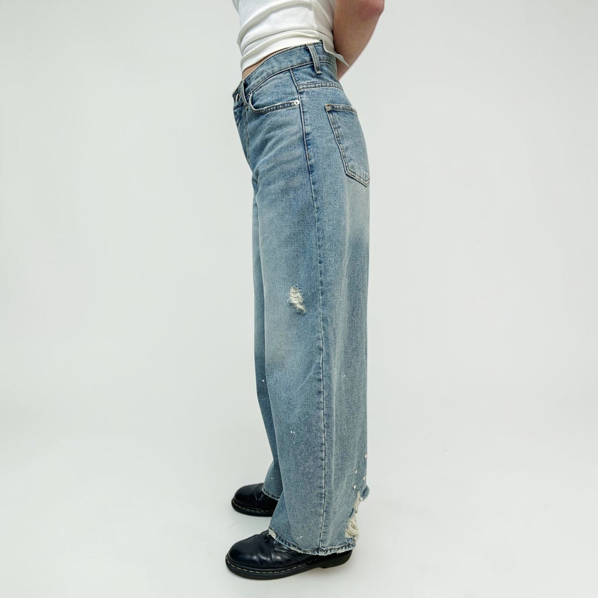 Develop Korea Perfect Circle Jeans Blue | ODD EVEN