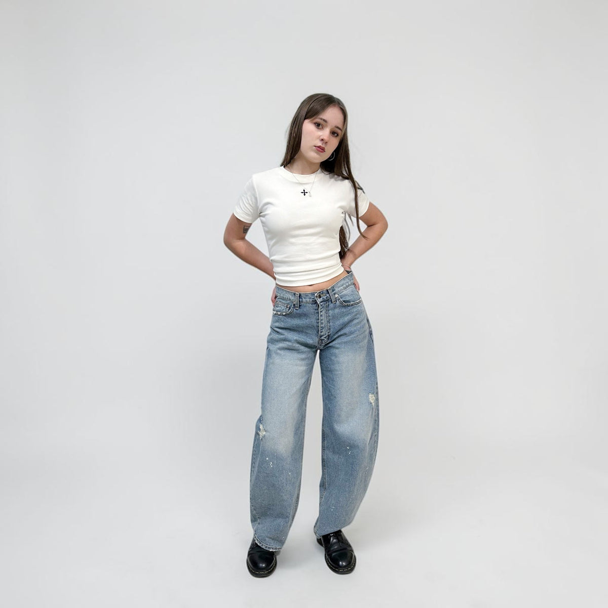 Develop Korea Perfect Circle Jeans Blue | ODD EVEN