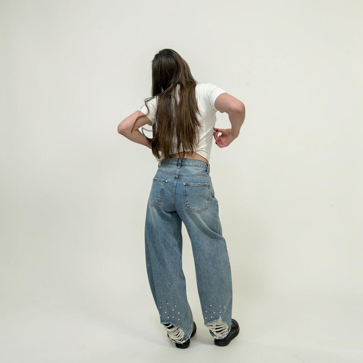 Develop Korea Perfect Circle Jeans Blue | ODD EVEN