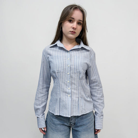 Askhaki Seoul Carrie Shirt Blue | ODD EVEN