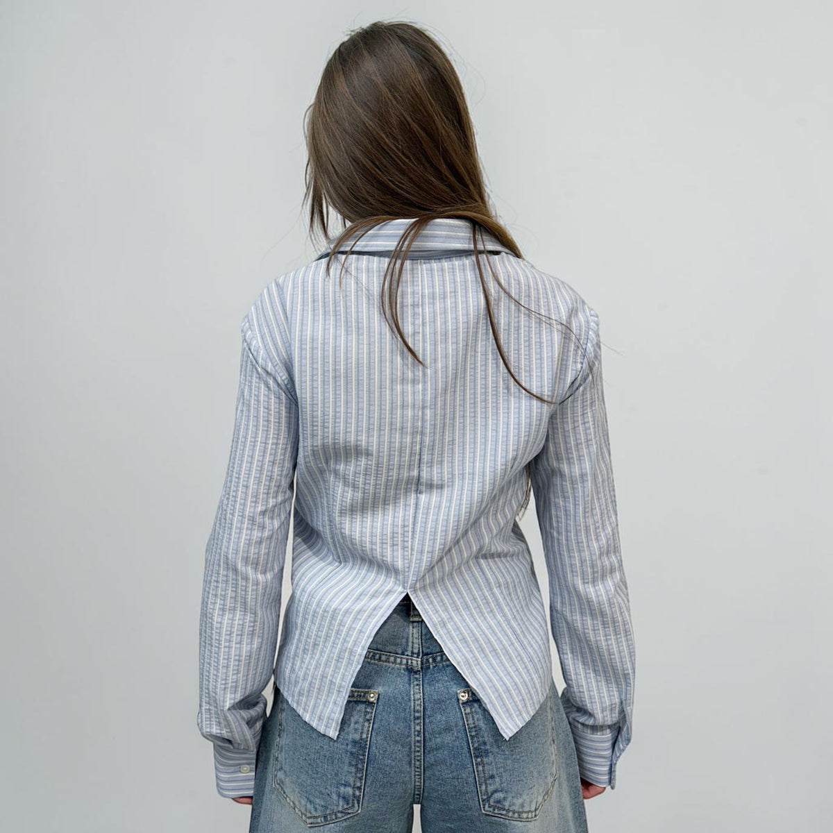 Askhaki Seoul Carrie Shirt Blue | ODD EVEN