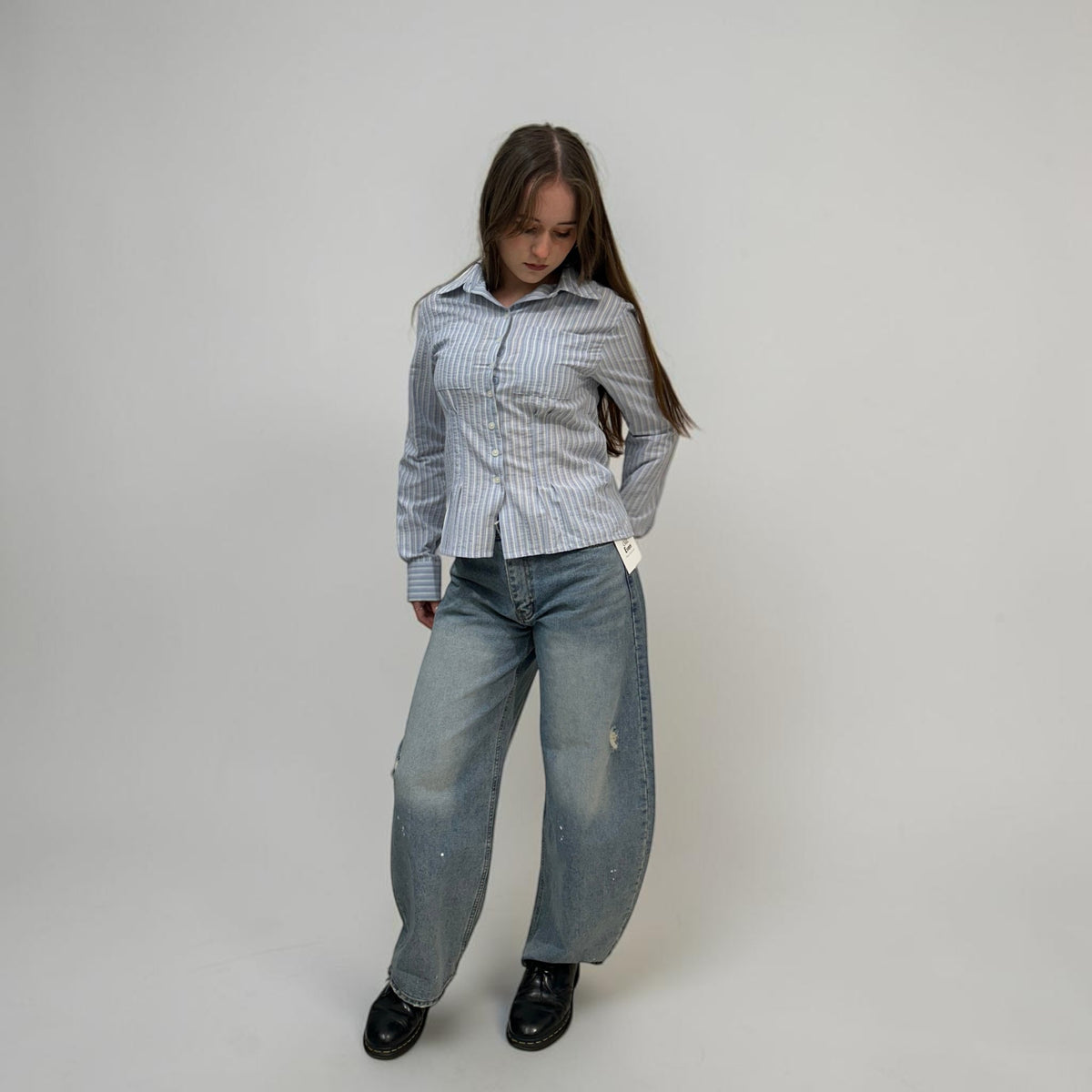 Askhaki Seoul Carrie Shirt Blue | ODD EVEN