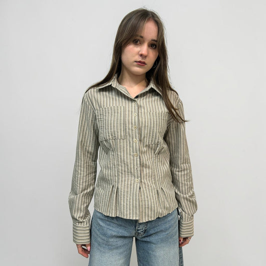 Askhaki Seoul Carrie Shirt Olive | ODD EVEN