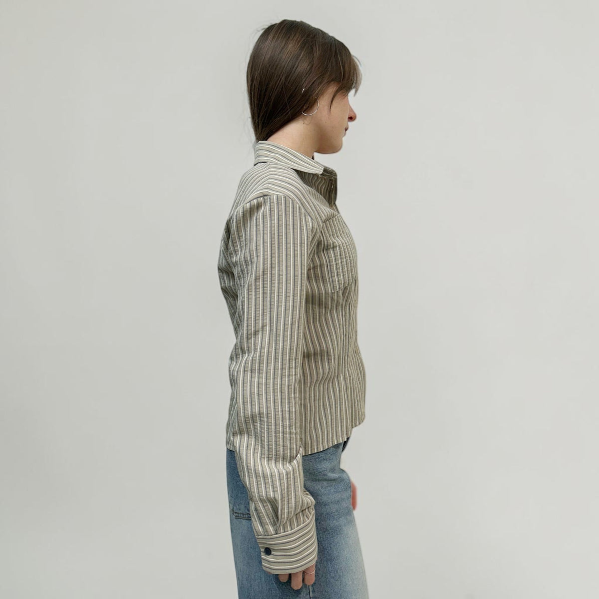 Askhaki Seoul Carrie Shirt Olive | ODD EVEN