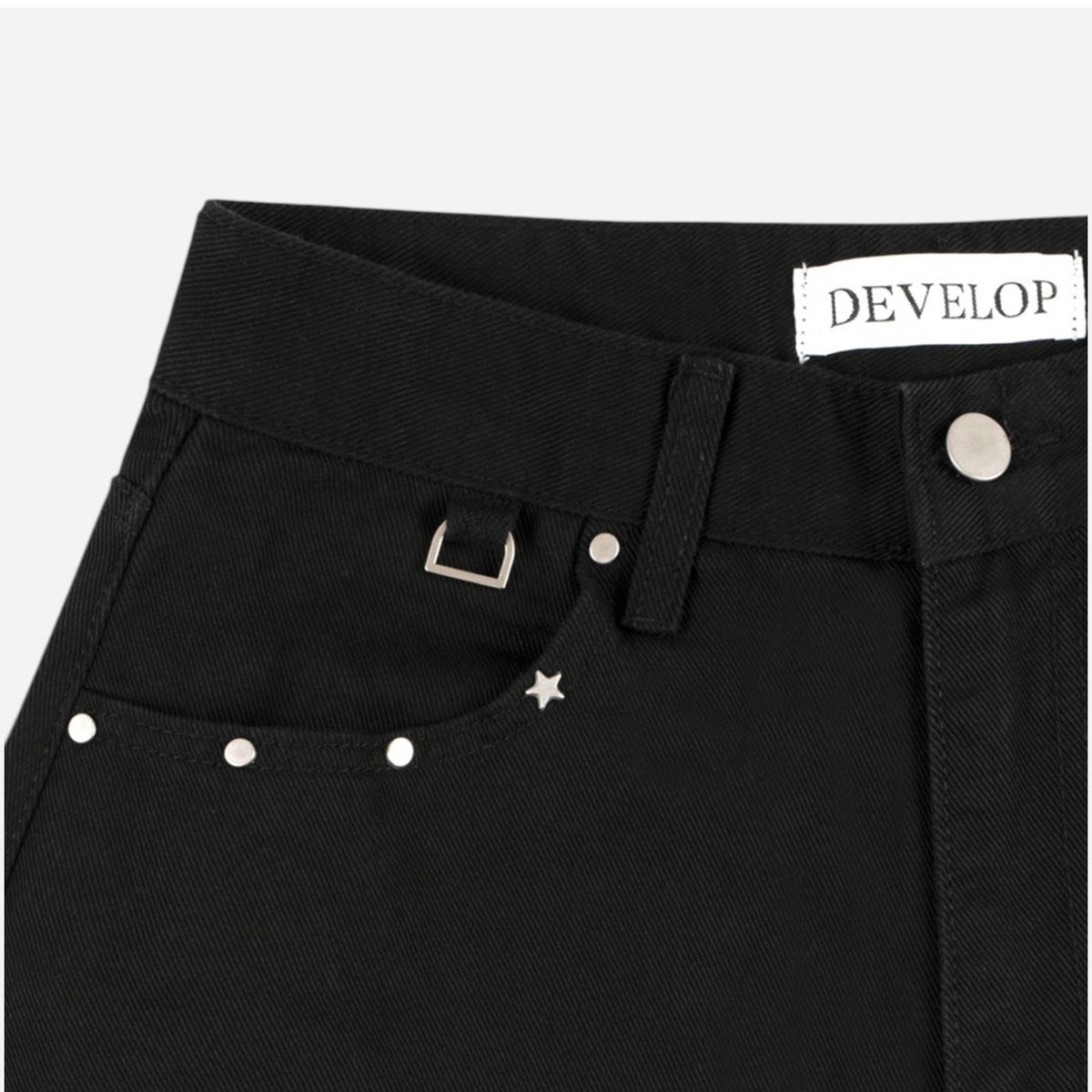 Develop Korea Lucky Charms Jeans Black