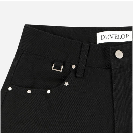 Develop Korea Lucky Charms Jeans Black