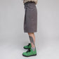 Senne Capital Pleated Shorts Charcoal | ODD EVEN