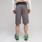 Senne Capital Pleated Shorts Charcoal | ODD EVEN