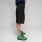 Senne Capital Pleated Shorts Black