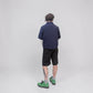 Senne Capital Pleated Shorts Black