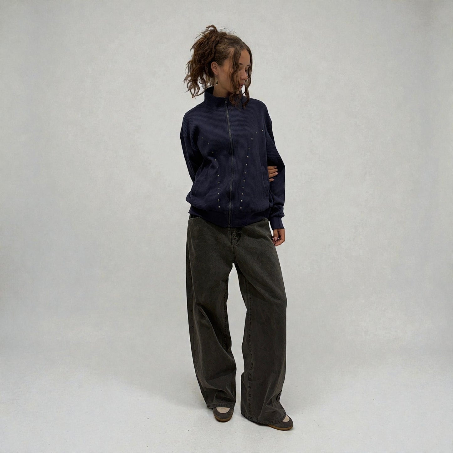 Kaleidoscope Studio Rib Knit Navy