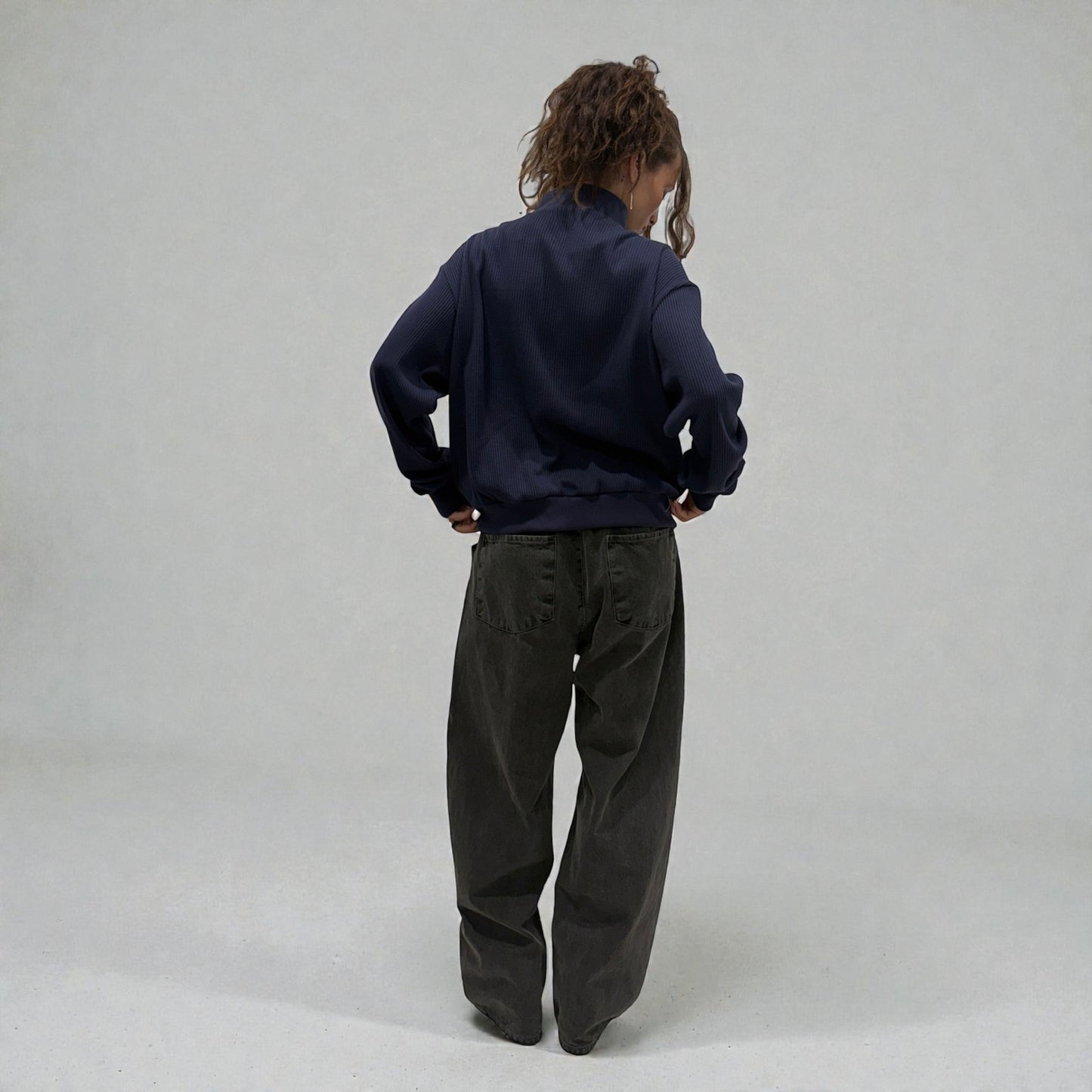 Kaleidoscope Studio Rib Knit Navy