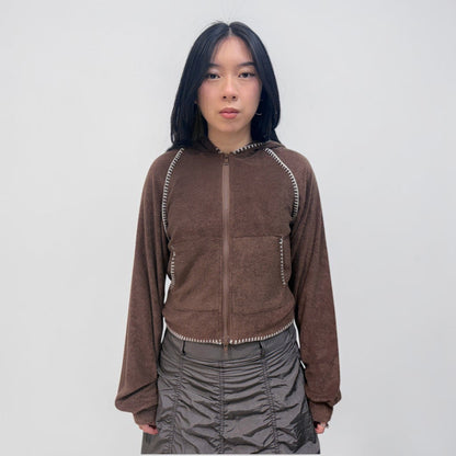 Askhaki Seoul Darkwave Jacket Brown | ODD EVEN