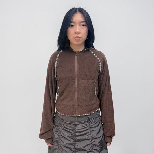 Askhaki Seoul Darkwave Jacket Brown | ODD EVEN