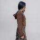 Askhaki Seoul Darkwave Jacket Brown | ODD EVEN