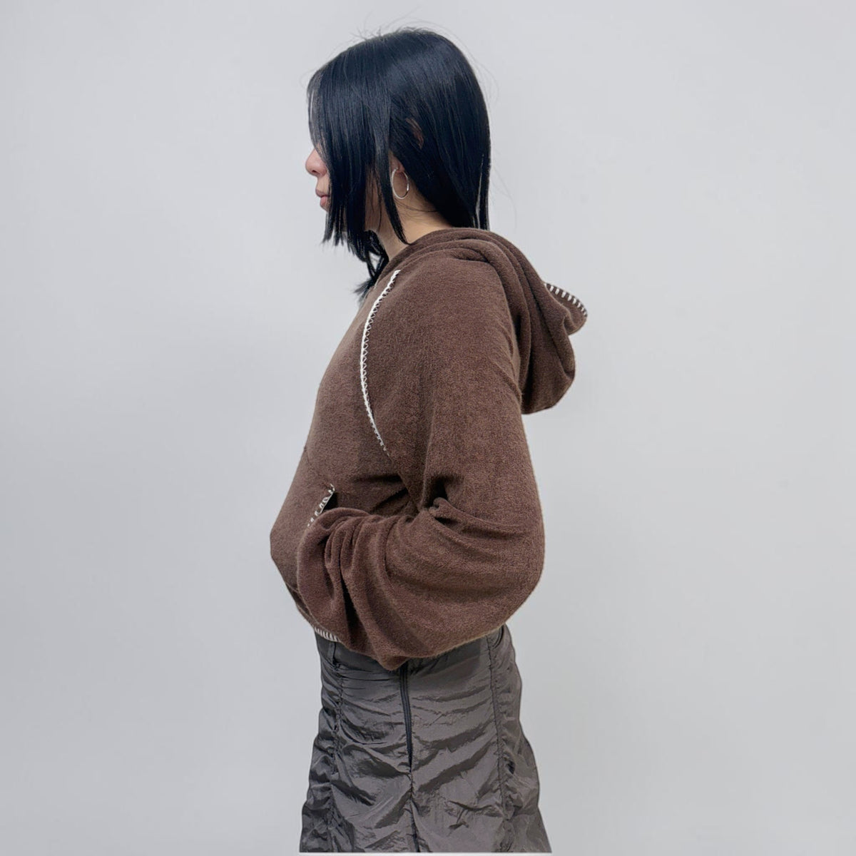 Askhaki Seoul Darkwave Jacket Brown | ODD EVEN